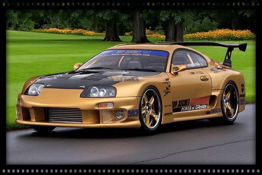 Toyota TOP SECRET GT300 Supra (A80) Gold IGNITION MODEL 1:18