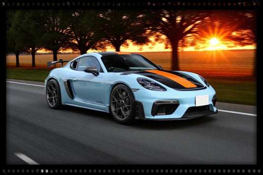 Porsche 718 CAYMAN GT4 RS GULF BLUE 2024 SOLIDO 1:43