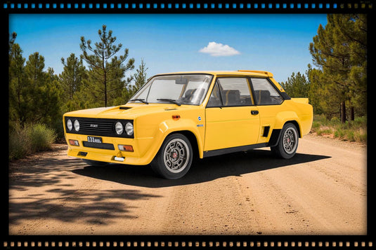 Fiat 131 ABARTH GEEL 1980 SOLIDO 1:18