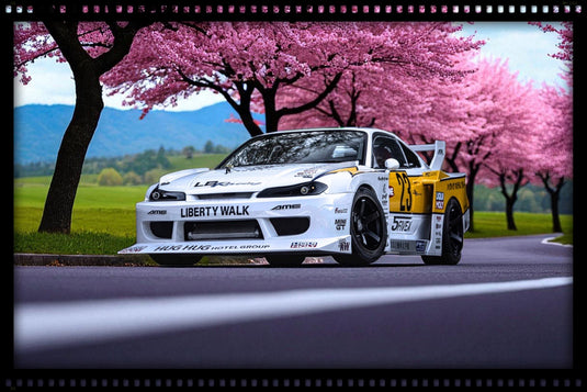 Nissan S15 SILVA LB SUPER SILHOUETTE WHITE 2021 GT SPIRIT 1:18