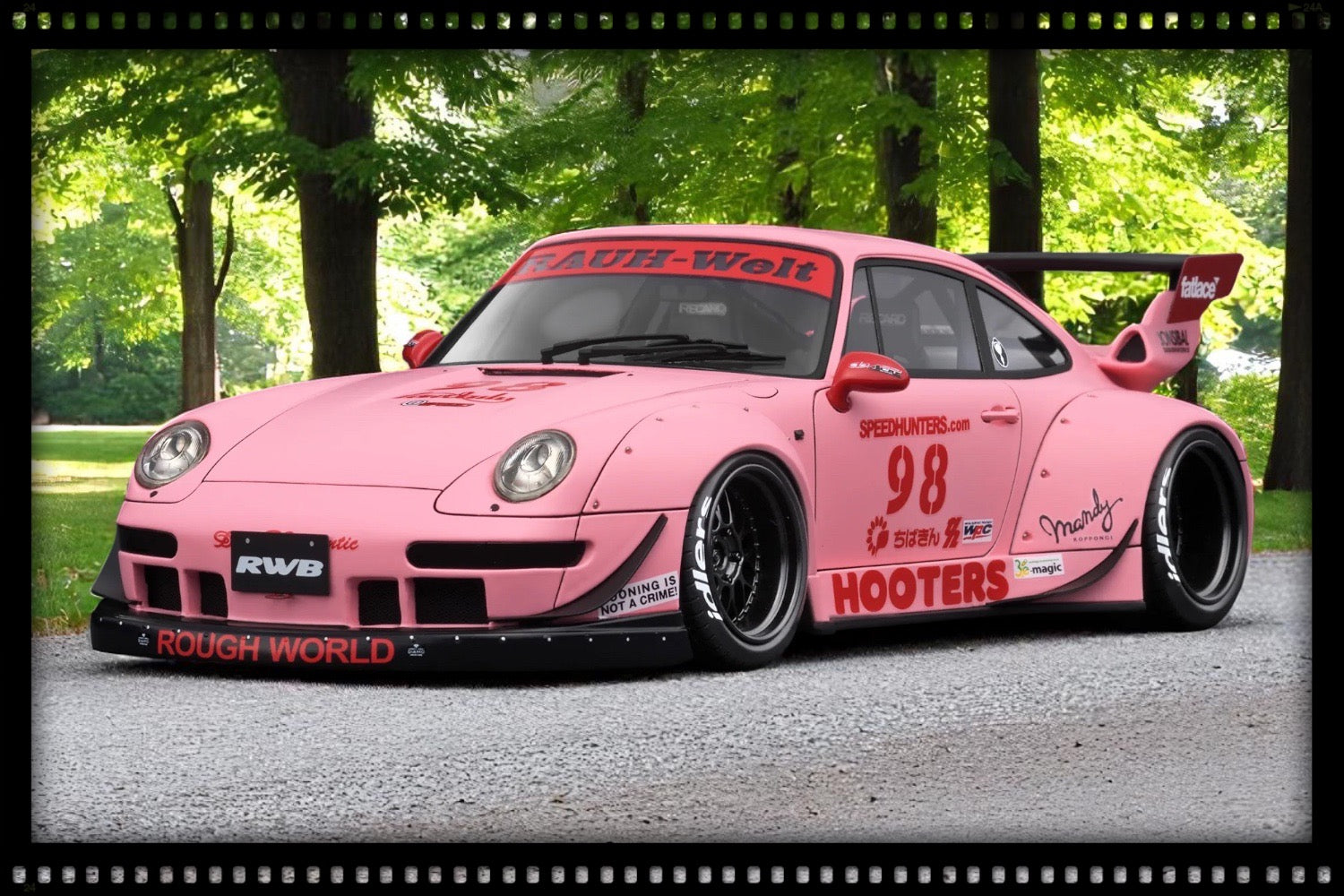 Pink おもちゃ 1/18 RWB 993 Matte Pink