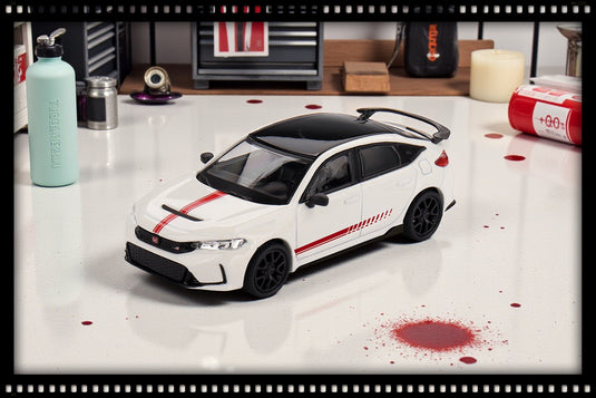 Honda CIVIC (FL-5) TYPE R ÉDITION ULTIME CHAMPIONNAT BLANC 2025 (LHD) MINI GT 1:64