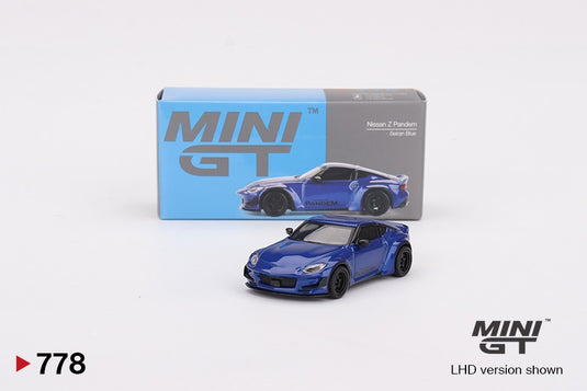 Nissan Z PANDEM SEIRAN BLAUW 2024 (LHD) MINI GT 1:64
