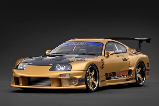 Toyota TOP SECRET GT300 Supra (A80) Gold IGNITION MODEL 1:18