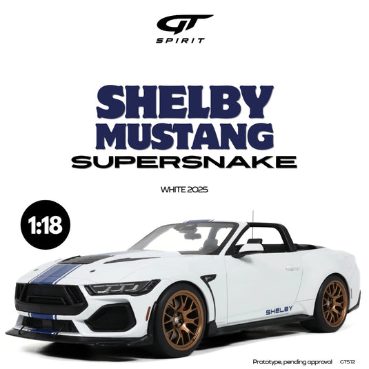 Ford SHELBY MUSTANG SUPERSNAKE WHITE 2025 GT SPIRIT 1:18