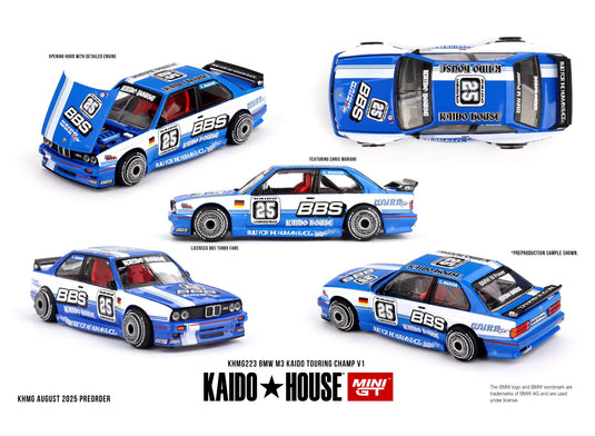 Bmw M3 (E30) KAIDO TOURING CHAMPION V1 1989 MINI GT 1:64