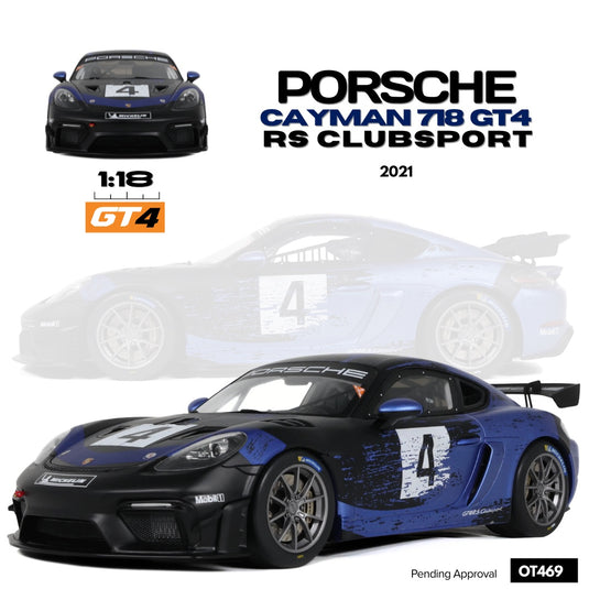 Porsche CAYMAN 718 GT4 RS CLUBSPORT 2021 OTTOmobile 1:18
