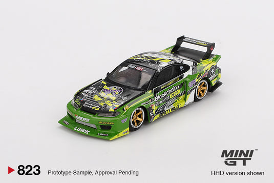 Nissan SILVIA S15 LB-SUPER SILHOUETTE #555 V2 FORMULA DRIFT JAPAN 2024 (RHD) MINI GT 1:64