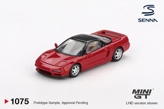 Honda NSX PROTOTYPE MIDSHIP SPORTS AYRTON SENNA MET FIGUUR 1989 (LHD) MINI GT 1:64