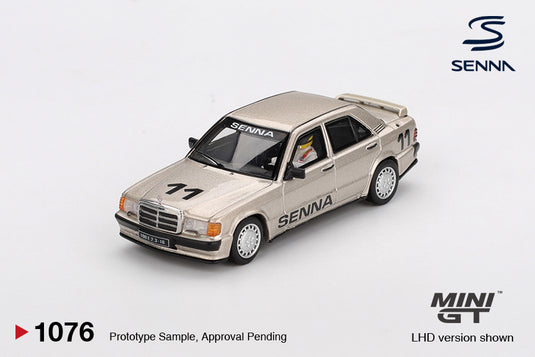 Mercedes-Benz 190E 2.3-16 #11 AYRTON SENNA AVEC FIGURINE COURSE DES CHAMPIONS 1984 (LHD) MINI GT 1:64