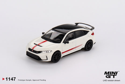 Honda CIVIC (FL-5) TYPE R ÉDITION ULTIME CHAMPIONNAT BLANC 2025 (LHD) MINI GT 1:64