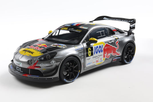 Renault ALPINE A110 RGT+ GRIS #6 S.LOEB / L.GODEY RALLYE DU MONT BLANC 2024 SOLIDO 1:18
