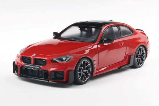 Bmw M2 (G87) PIÈCES DE PERFORMANCE TORONTO ROUGE MÉTALLIQUE 2024 SOLIDO 1:18