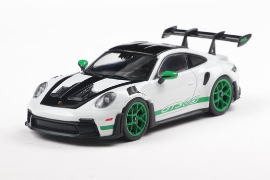 Porsche 911 (992) GT3 RS TRIBUTE TO CARRERA RS PAKKET WIT MET GROEN 2023 SOLIDO 1:43