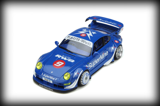 Porsche RWB Hong Kong Nr.9 SuperNine Blue 2019 GT SPIRIT 1:18