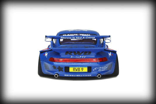 Porsche RWB Hong Kong Nr.9 SuperNine Blue 2019 GT SPIRIT 1:18
