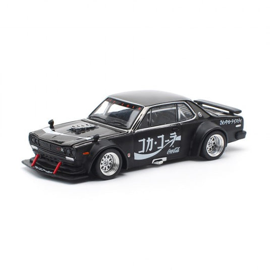 NISSAN SKYLINE GT-R DRIFT (HAKOSUKA) *COCA-COLA ZERO* JP NOIR CHROME POP RACE 1:64