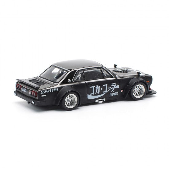 Chargez l'image dans la visionneuse de la galerie, NISSAN SKYLINE GT-R DRIFT (HAKOSUKA) *COCA-COLA ZERO* JP NOIR CHROME POP RACE 1:64
