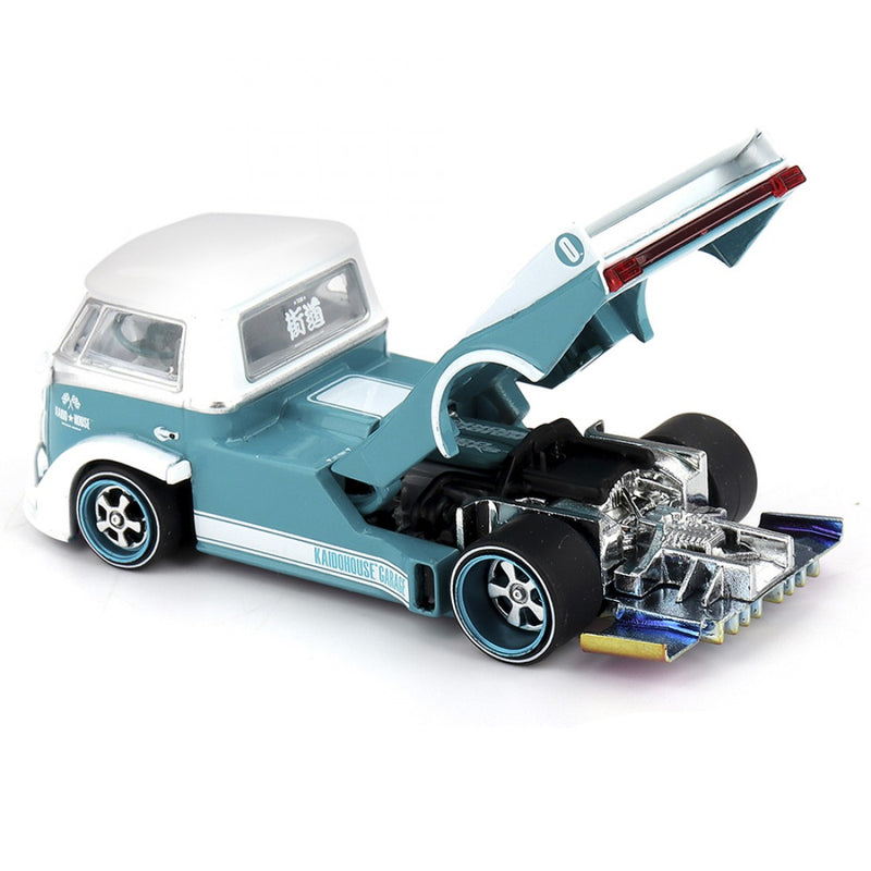 Laad de afbeelding in de Gallery-viewer, VOLKSWAGEN T1 PICKUP KAIDO WORKS V1 1972 MINI GT 1:64
