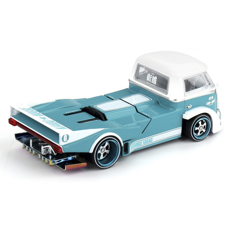 Laad de afbeelding in de Gallery-viewer, VOLKSWAGEN T1 PICKUP KAIDO WORKS V1 1972 MINI GT 1:64

