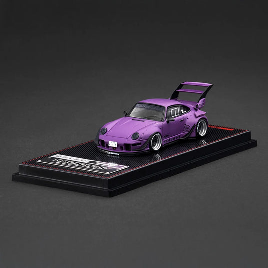 PORSCHE RWB 993 MATTE PURPLE IGNITION MODEL 1:64