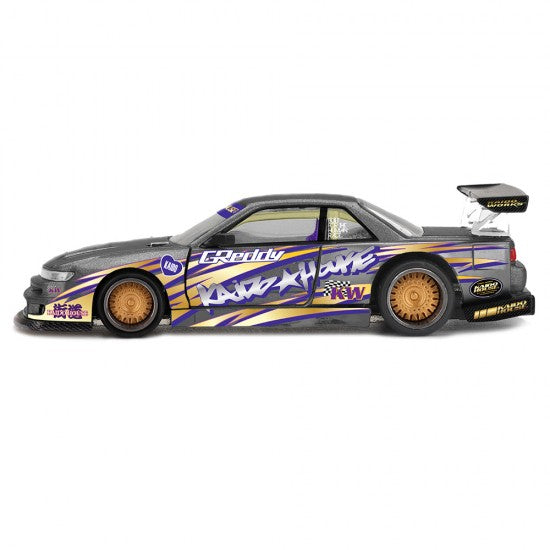 Laad de afbeelding in de Gallery-viewer, NISSAN SILVIA S13-R KAIDO DRIFT V1 MINI GT 1:64
