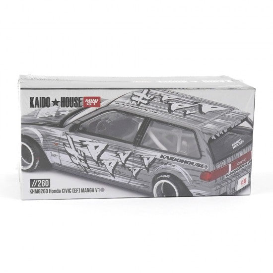 Laad de afbeelding in de Gallery-viewer, HONDA CIVIC (EF) KAIDO MANGA V1 1987 MINI GT 1:64

