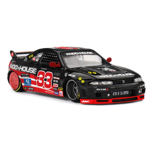 NISSAN SKYLINE GTR (R33) NOIR KAIDO CAT 1995 MINI GT 1:64