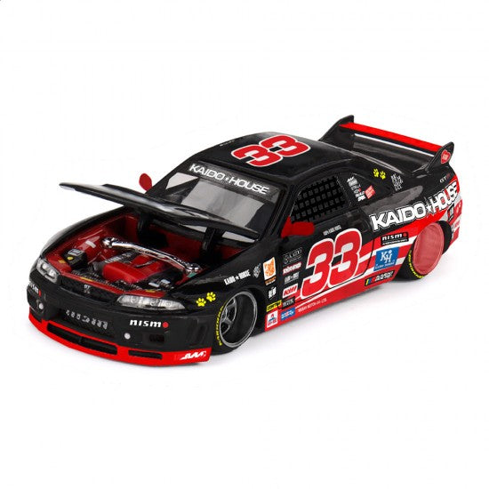 Chargez l'image dans la visionneuse de la galerie, NISSAN SKYLINE GTR (R33) NOIR KAIDO CAT 1995 MINI GT 1:64
