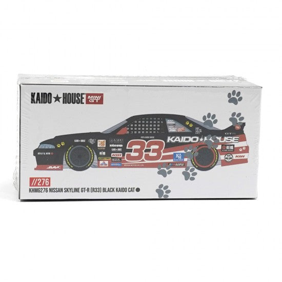 Chargez l'image dans la visionneuse de la galerie, NISSAN SKYLINE GTR (R33) NOIR KAIDO CAT 1995 MINI GT 1:64
