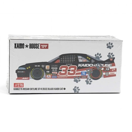 NISSAN SKYLINE GTR (R33) NOIR KAIDO CAT 1995 MINI GT 1:64