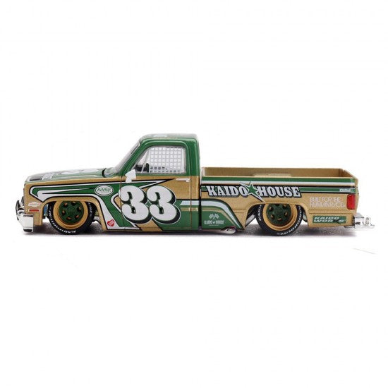 Laad de afbeelding in de Gallery-viewer, CHEVROLET SILVERADO KAIDO INTIMIDATOR V2 1980 MINI GT 1:64

