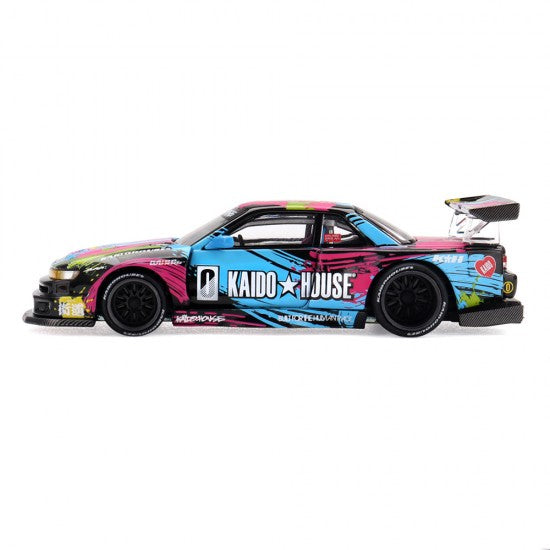 Laad de afbeelding in de Gallery-viewer, NISSAN SILVIA S13-R KAIDO SPLASH V1 1991 MINI GT 1:64
