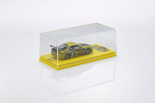 NISSAN SKYLINE GT-R (R34) MOONEYES 1 WITH LED 2026 + MOTN LED BASE SYSTEM BLACK 2025 KYOSHO 1:64
