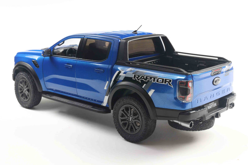 Laad de afbeelding in de Gallery-viewer, Ford RANGER RAPTOR BLAUW 2024 SOLIDO 1:18
