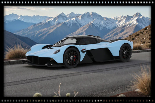 Aston MARTIN VALKYRIE BLAUW 2023 GT SPIRIT 1:18