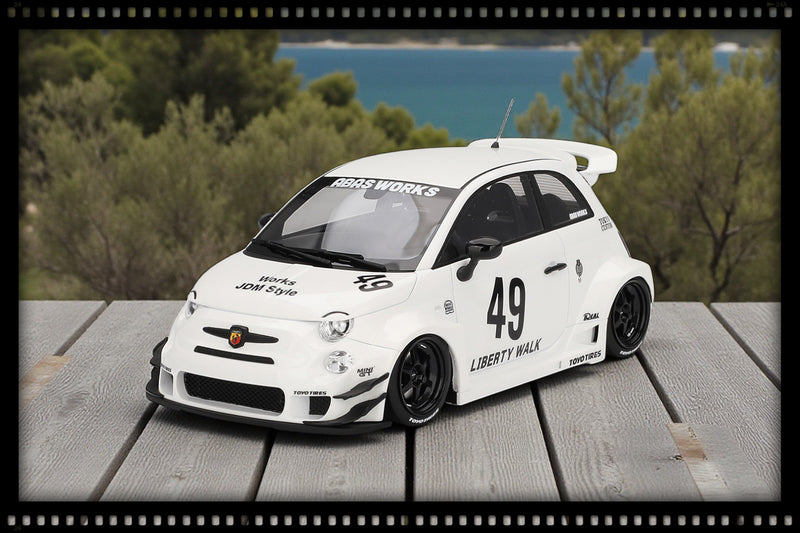 Chargez l'image dans la visionneuse de la galerie, Fiat ABARTH 595 LB-WORKS X ABAS WORKS GARA BLANC 2024 TOP SPEED 1:18
