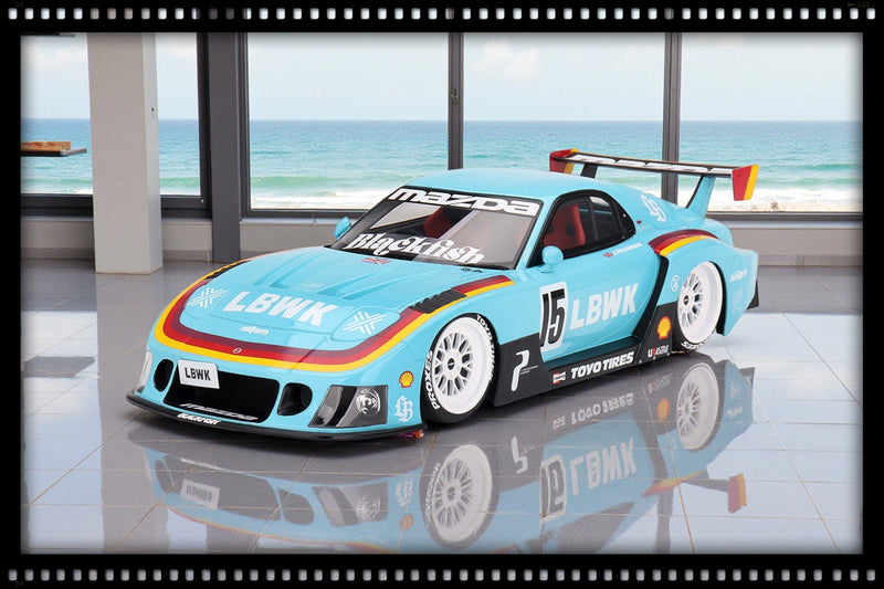 Laad de afbeelding in de Gallery-viewer, Mazda RX-7 LBWK Super Silhouette – Europa 2024 TOP SPEED 1:18 Schaalmodel - Speciale JDM icoon
