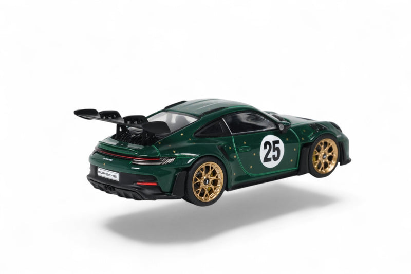Chargez l'image dans la visionneuse de la galerie, PORSCHE 911 (992) GT3 RS ÉDITION DE NOËL #25 VERT 2026 SOLIDO 1:43
