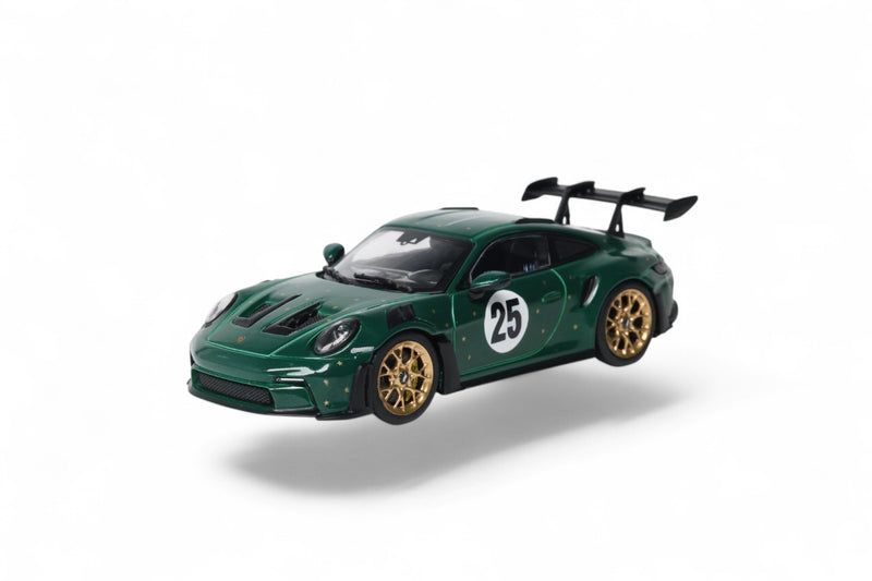 Chargez l'image dans la visionneuse de la galerie, PORSCHE 911 (992) GT3 RS ÉDITION DE NOËL #25 VERT 2026 SOLIDO 1:43
