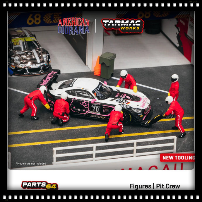 Figurines Pit Crew (Voiture non incluse) TARMAC WORKS 1:64
