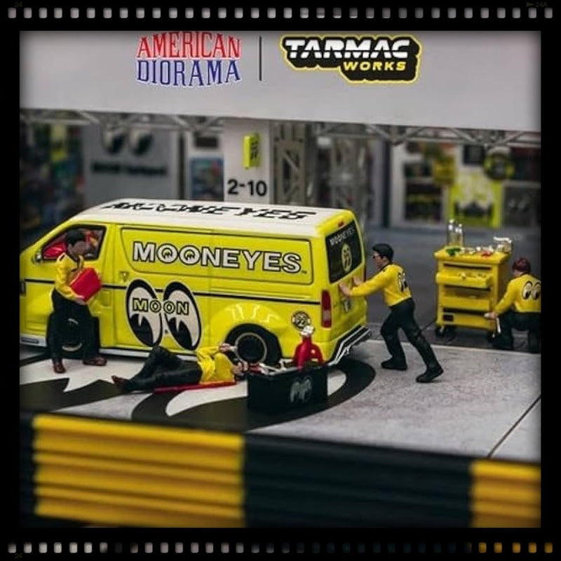 Load image into Gallery viewer, Mechanic III Set Mooneyes  Figures (Car not included) TARMAC WORKS 1:64
