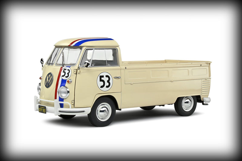 Load image into Gallery viewer, Volkswagen T1 Pick-Up RACER 53 BEIGE 1950 SOLIDO 1:18
