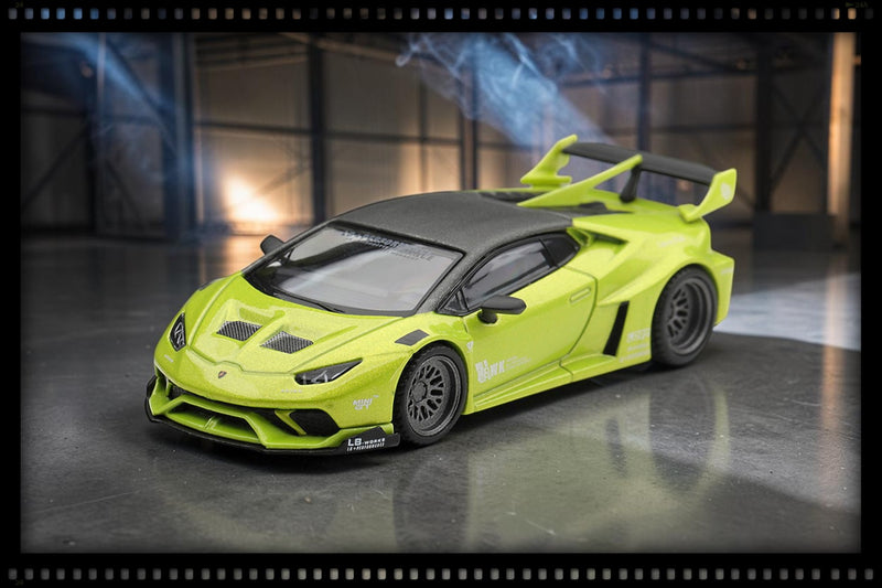 Laad de afbeelding in de Gallery-viewer, LAMBORGHINI HURACAN LB★WORKS LIME METALLIC 2023 MINI GT 1:64
