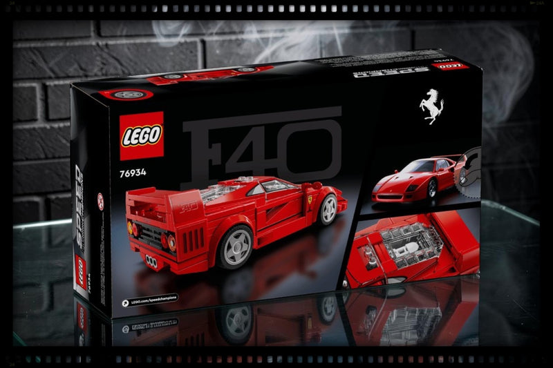 Laad de afbeelding in de Gallery-viewer, FERRARI F40 SUPERCAR ROOD LEGO SPEED CHAMPIONS
