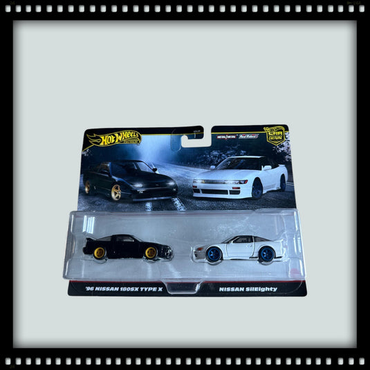 Nissan 180SX Type X 1996 & Nissan Sileighty HOT WHEELS 1:64