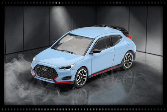 HYUNDAI VELOSTER N PERFORMANCE BLEU MINI GT 1:64