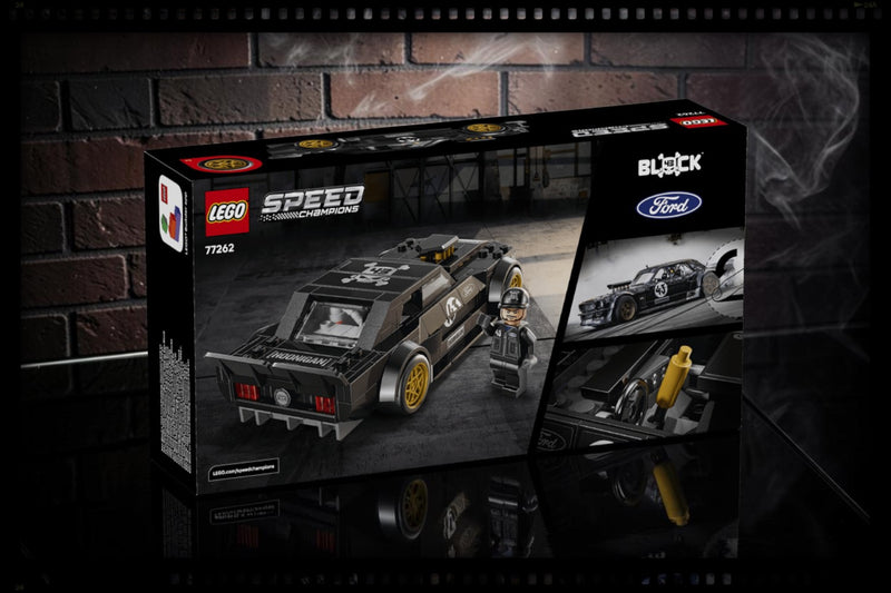 Load image into Gallery viewer, FORD MUSTANG HOONICORN V1 "KEN BMOCKS 1965" BLACK LEGO SPEED CHAMPIONS
