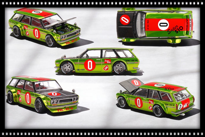 Datsun KAIDO 510 WAGON OG FLO YELLOW 1969 MINI GT 1:64