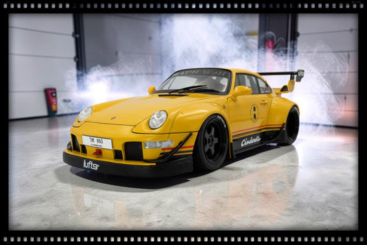 PORSCHE RWB BODYKIT CINDERELLA GEEL 2020 SOLIDO 1:18